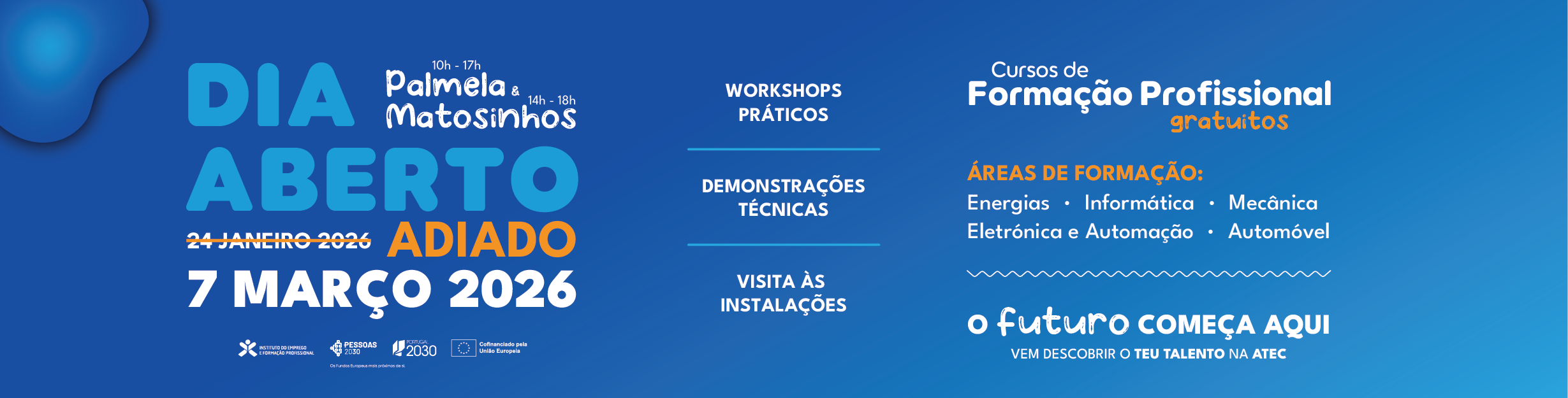 Banner Página Site Open Day 2026 Adiado