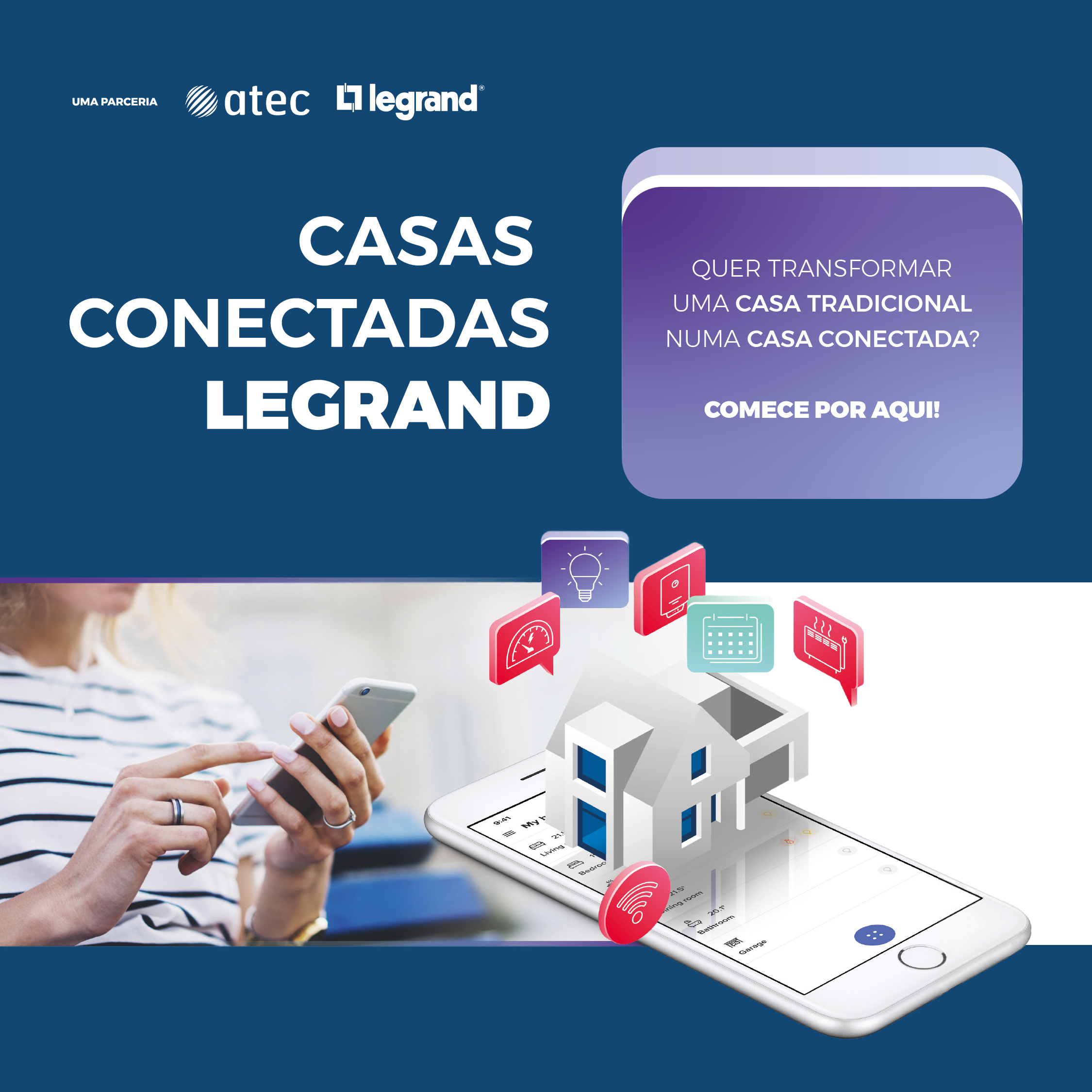 Post Instagram Casas Conectadas Legrand