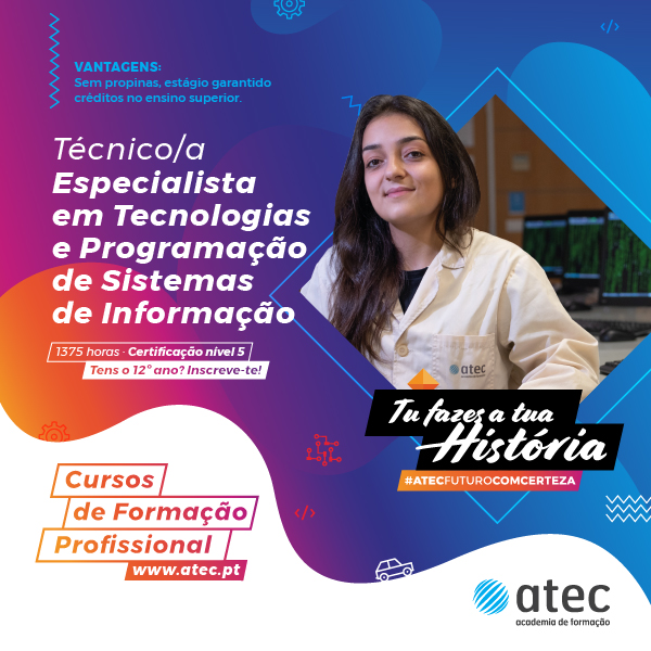 curso tecnico especialista tecnologias e programacao de sistemas de informacao atec