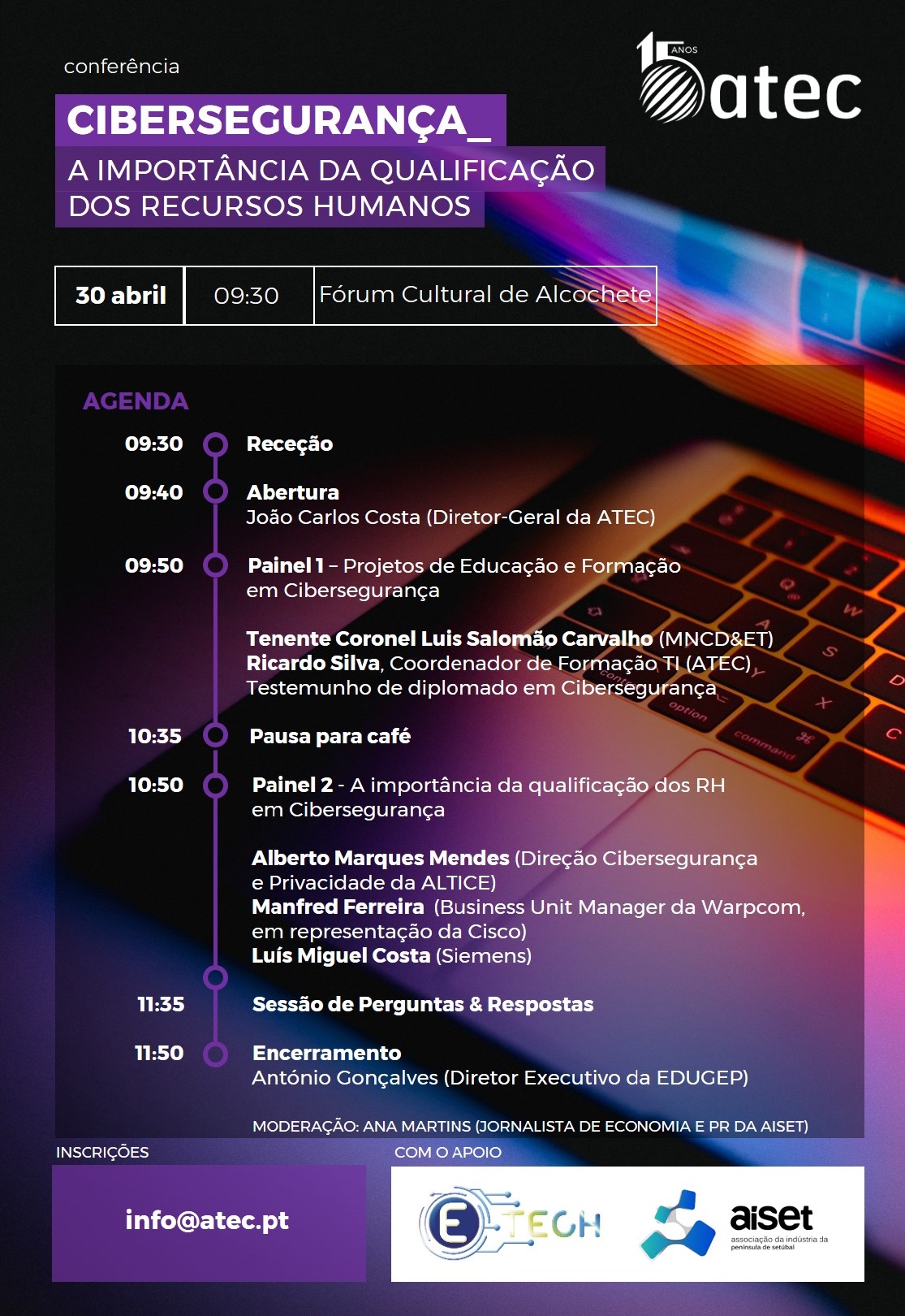 AGENDA Conferência Cibersegurança