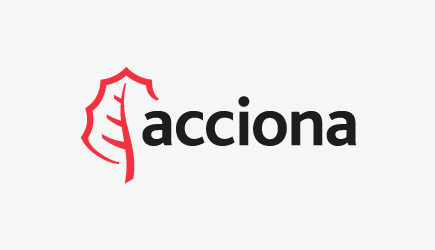 Acciona Logotipo Protecao de Pessoas e Bens Sobre a Acciona